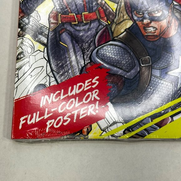 Crayola Art With Edge Marvel Avengers Endgame Coloring Book And Poster New - Picture 9 of 9